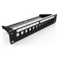 DIGITUS Panneau de brassage modulaire - 12 ports - 10 pouces montage en rack 1U - module Keystone panneau de distribution - blin