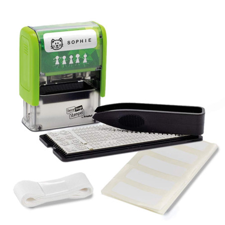 Trodat Deine Dinge Kit de tampons auto-encreurs 34 x 14 mm Noir