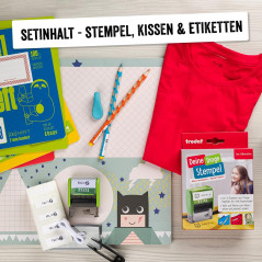 Trodat Deine Dinge Kit de tampons auto-encreurs 34 x 14 mm Noir