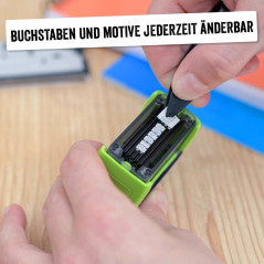 Trodat Deine Dinge Kit de tampons auto-encreurs 34 x 14 mm Noir
