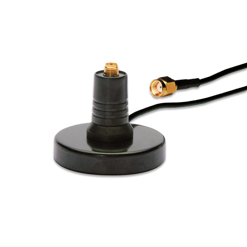 DIGITUS Embase d'antenne LAN sans Fil - pour Wi-FI 2,4 & 5 GHz - magnétique - connecteur RP-SMA - câble de 1,5m - Noir DIGITUS Embase d'antenne LAN sans Fil - pour Wi-FI 2,4 & 5 GHz - magnétique - connecteur RP-SMA - câble de 1,5m - Noir