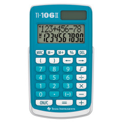 Texas Instruments TI-106 II - Calculatrice Scientifique Solaire, Une Calculatrice de Poche Durable et Facile à Utiliser avec Qua