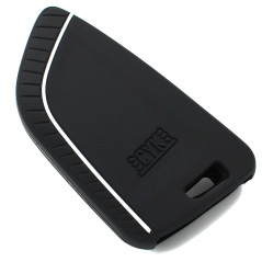 Finest-Folia Coque de Protection en Silicone pour Clé de Voiture 4 Boutons .Schwarz Weiß