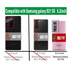 Coque de téléphone pour Samsung Galaxy S21 5G protection rigide pour Folmeikat avec TPU protection d'écran résistante aux chocs