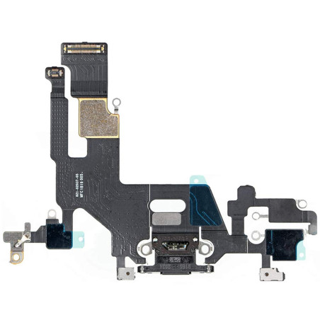 MMOBIEL Connecteur de Charge Compatible avec iPhone 11-6.1 inch - 2019 - Dock Connector - Câble Nappe de Rechange - avec Jack Au