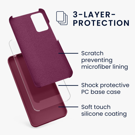 kwmobile Housse Compatible avec Xiaomi Redmi Note 11 Pro/Note 11 Pro (5G) / Note 12 Pro (4G) Coque - Housse de téléphone Protect