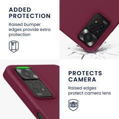 kwmobile Housse Compatible avec Xiaomi Redmi Note 11 Pro/Note 11 Pro (5G) / Note 12 Pro (4G) Coque - Housse de téléphone Protect