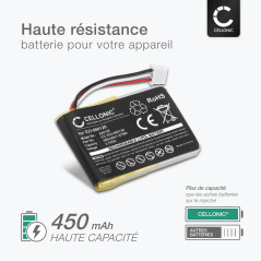 subtel 1x Batterie pour Ordinateur Compatible avec Logitech MX Master, MX Master 3, MX Master 2S, 1412 - (450mAh, 3.7V)
