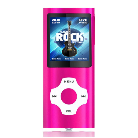 32Go Portable Lecteur Musical MP3, sans Perte HiFi, Radio FM, Enregistreur Vocal, Vidéo, E-Book, Sport pour Courir, 18 Heures de