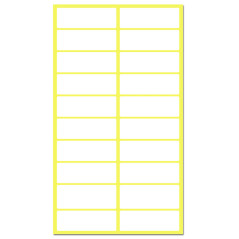 TownStix 500 Pièces, 38 x 13 mm, Étiquette Autocollantes Papier Blanc (Étiquettes de Dossier)