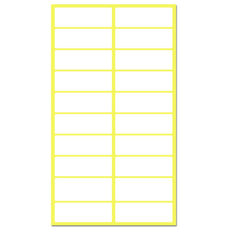 TownStix 500 Pièces, 38 x 13 mm, Étiquette Autocollantes Papier Blanc (Étiquettes de Dossier)