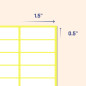 TownStix 500 Pièces, 38 x 13 mm, Étiquette Autocollantes Papier Blanc (Étiquettes de Dossier)
