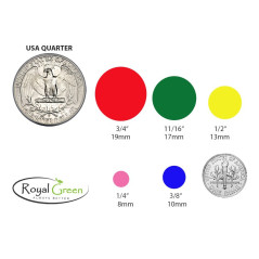 Rond Cercle Dots Stickers Rouleaux d'étiquettes en couleurs assorties de 1.9 cm – étiquette Autocollant pour l'Inventaire d'étiq
