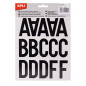 Apli Adhésives lettres/numéros/signes 50 mm Noir
