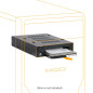 FlexiDOCK MB521SP-B 2.5 "SSD Dock Trayless Hot-Swap SATA Mobile Rack pour Ext 3.5" Bay FlexiDOCK MB521SP-B 2.5 "SSD Dock Trayless Hot-Swap SATA Mobile Rack pour Ext 3.5" Bay