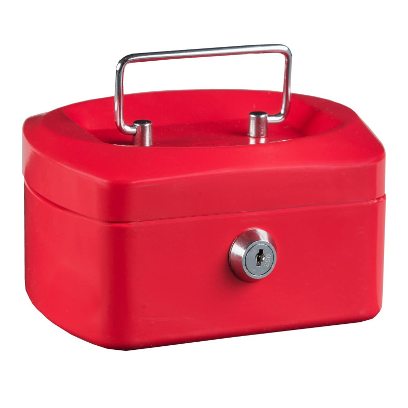Idena 50026 - Caissette à monnaie 6", taille 155 x 120 x 90 mm, couleur rouge, 1 pièce Idena 50026 - Caissette à monnaie 6", taille 155 x 120 x 90 mm, couleur rouge, 1 pièce