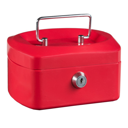 Idena 50026 - Caissette à monnaie 6", taille 155 x 120 x 90 mm, couleur rouge, 1 pièce