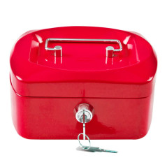 Idena 50026 - Caissette à monnaie 6", taille 155 x 120 x 90 mm, couleur rouge, 1 pièce