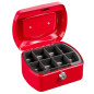 Idena 50026 - Caissette à monnaie 6", taille 155 x 120 x 90 mm, couleur rouge, 1 pièce Idena 50026 - Caissette à monnaie 6", taille 155 x 120 x 90 mm, couleur rouge, 1 pièce