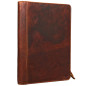 STILORD 'Julius' Vintage Porte-Documents en Cuir Marron Pochette à Documents DIN A4 Retro Design Business en Cuir, Couleur:Kara 