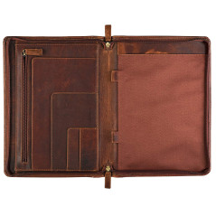 STILORD 'Julius' Vintage Porte-Documents en Cuir Marron Pochette à Documents DIN A4 Retro Design Business en Cuir, Couleur:Kara 