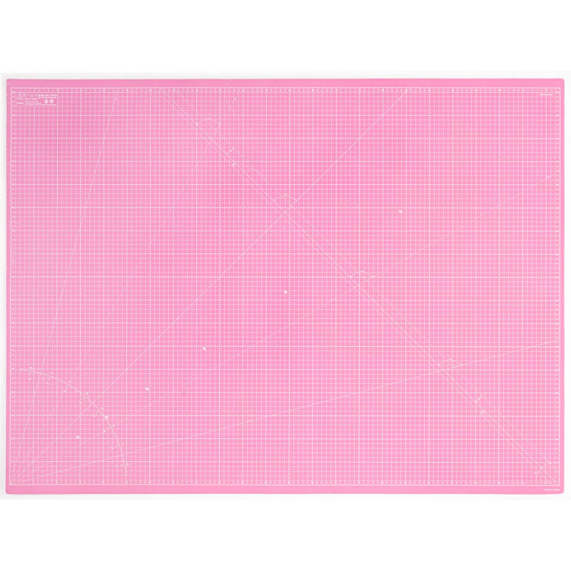 Elan Tapis de Découpe A0 Rose, Tapis de Coupe Auto-cicatrisant 90x120 CM, Planche de Découpe à 5 Couches, Self-Healing Cutting M