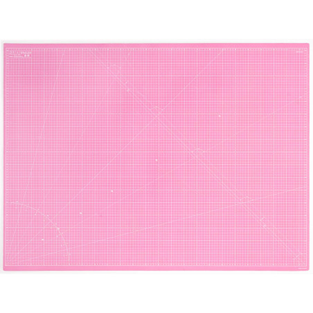 Elan Tapis de Découpe A0 Rose, Tapis de Coupe Auto-cicatrisant 90x120 CM, Planche de Découpe à 5 Couches, Self-Healing Cutting M