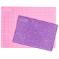 Elan Tapis de Découpe A0 Rose, Tapis de Coupe Auto-cicatrisant 90x120 CM, Planche de Découpe à 5 Couches, Self-Healing Cutting M