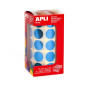 Apli Kids 12048 Rouleau de 1770 gommettes rondes bleu métallisé Ø 20 mm Apli Kids 12048 Rouleau de 1770 gommettes rondes bleu métallisé Ø 20 mm