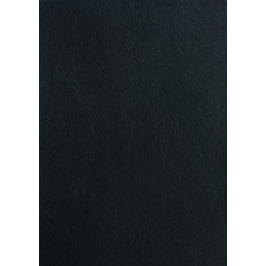Pavo - Plats de couverture A3 grain cuir 250 g , Paquet de 100 - Noir