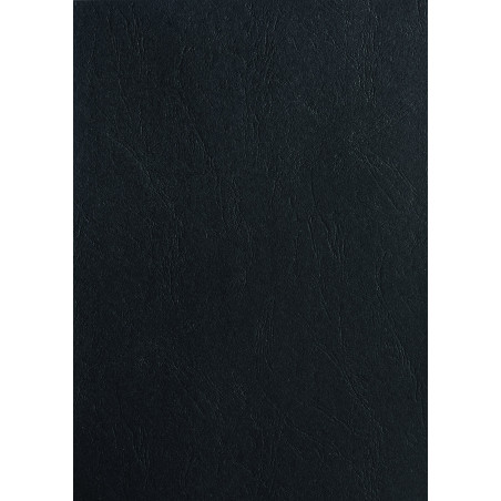 Pavo - Plats de couverture A3 grain cuir 250 g , Paquet de 100 - Noir