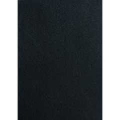 Pavo - Plats de couverture A3 grain cuir 250 g , Paquet de 100 - Noir