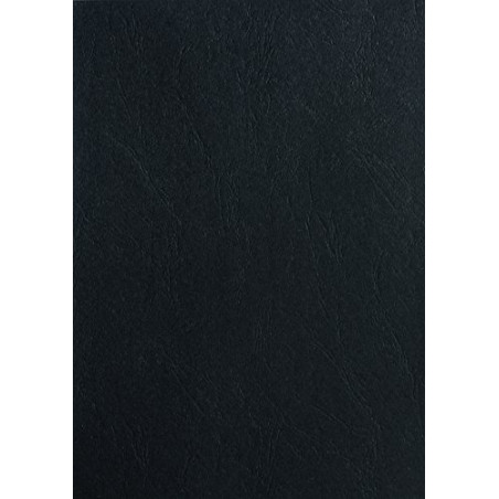 Pavo - Plats de couverture A3 grain cuir 250 g , Paquet de 100 - Noir