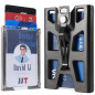 Porte-badge en plastique rigide, avec lanière et clip en métal - 4 emplacements pour cartes Porte-badge en plastique rigide, avec lanière et clip en métal - 4 emplacements pour cartes