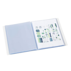 Viquel - Porte vues A4 200 vues - Porte documents personnalisable - 100 Pochettes de qualité lisse - Incolore