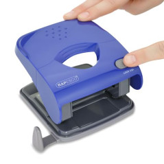 Rapesco 1542 X5-40ps Perforatrice 2 Trous à Moins d'Effort, Capacité de 40 Feuilles, Bleu
