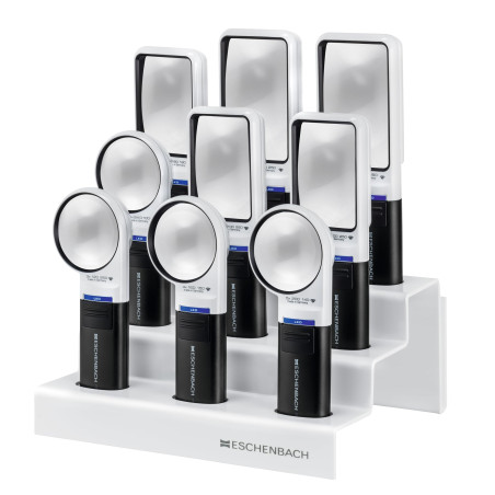 Eschenbach Loupe Optique à Main avec éclairage LED mobiluxLED - Grossissement : 6X - Taille de la lentille : (Ø) 58 mm