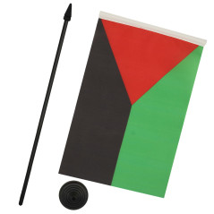 AZ FLAG - Drapeau De Table Martinique indépéndantiste 21x14 cm - Petit Drapeau Nationaliste Martiniquais De Bureau 100% Polyeste
