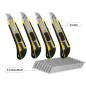 LEDLUX 4 Kit Cutter professionnel 18 mm, coupe-papier, 8 lames de rechange pour coupe-papier LEDLUX 4 Kit Cutter professionnel 18 mm, coupe-papier, 8 lames de rechange pour coupe-papier