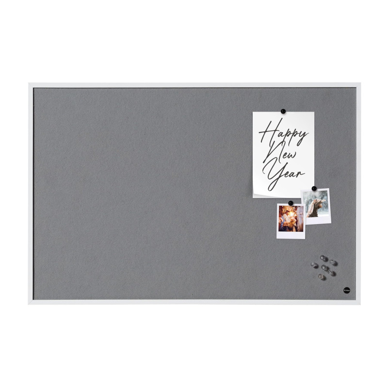 Bi-Office New Basic Tableau d'affichage en feutre avec Cadre Blanc 885 x 585 mm Bi-Office New Basic Tableau d'affichage en feutre avec Cadre Blanc 885 x 585 mm