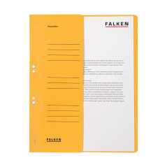 Falken - Réf. 80003825001F - Carton de 50 chemises à oeillet A4 1/2 VD KH - Jaune