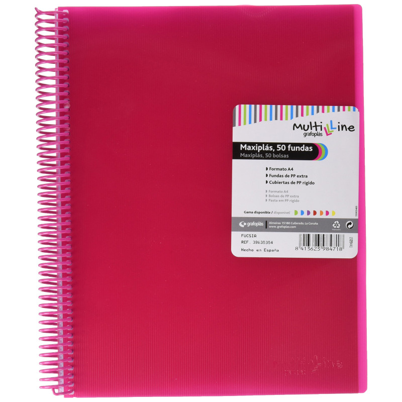 Classeur Grafoplas Maxiplás Fuchsia A4 Spirale Classeur Grafoplas Maxiplás Fuchsia A4 Spirale