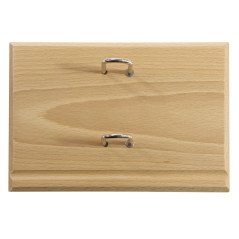 Exacompta 35281E - Socle luxe pour bloc-pratic - 8,2 x 12 cm - En chêne