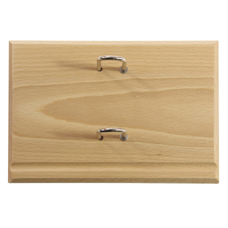 Exacompta 35281E - Socle luxe pour bloc-pratic - 8,2 x 12 cm - En chêne