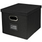 HMF Boîte de rangement avec couvercle pour dossiers suspendus DIN A4 | boite dossier suspendu | convient pour Kallax | 33 x 37,5 HMF Boîte de rangement avec couvercle pour dossiers suspendus DIN A4 | boite dossier suspendu | convient pour Kallax | 33 x 37,5