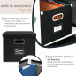 HMF Boîte de rangement avec couvercle pour dossiers suspendus DIN A4 | boite dossier suspendu | convient pour Kallax | 33 x 37,5 HMF Boîte de rangement avec couvercle pour dossiers suspendus DIN A4 | boite dossier suspendu | convient pour Kallax | 33 x 37,5