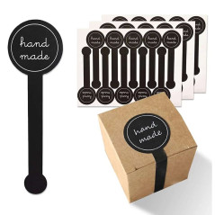 200 Pcs Autocollant Cadeau Long Style, Autocollants I'emballage Nourriture, Coffrets Cadeaux Autocollants D'étanchéité, de Maria