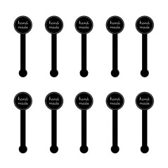 200 Pcs Autocollant Cadeau Long Style, Autocollants I'emballage Nourriture, Coffrets Cadeaux Autocollants D'étanchéité, de Maria