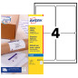 Avery - 100 Étiquettes Adressage Autocollantes Personnalisables - Format 99.1 x 139 mm - Impression Jet d’Encre Avery - 100 Étiquettes Adressage Autocollantes Personnalisables - Format 99.1 x 139 mm - Impression Jet d’Encre