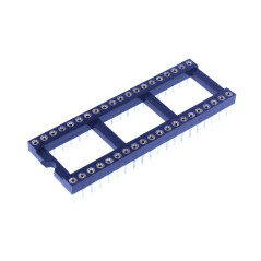 HUABAN 5 pièce DIP-40 DIP40 Type de soudure d'adaptateur de prise d'essai d'IC de largeur 18mm de lancement de broche ronde 2.54